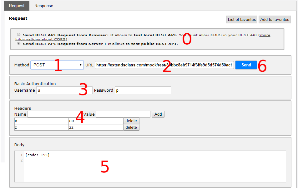 Online REST client - Test JSON API